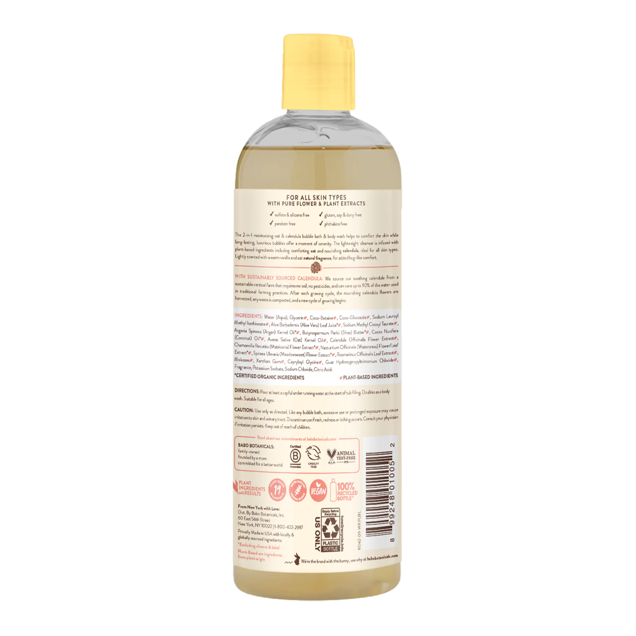 Moisturizing Oat & Calendula Shampoo & Wash - Image 2