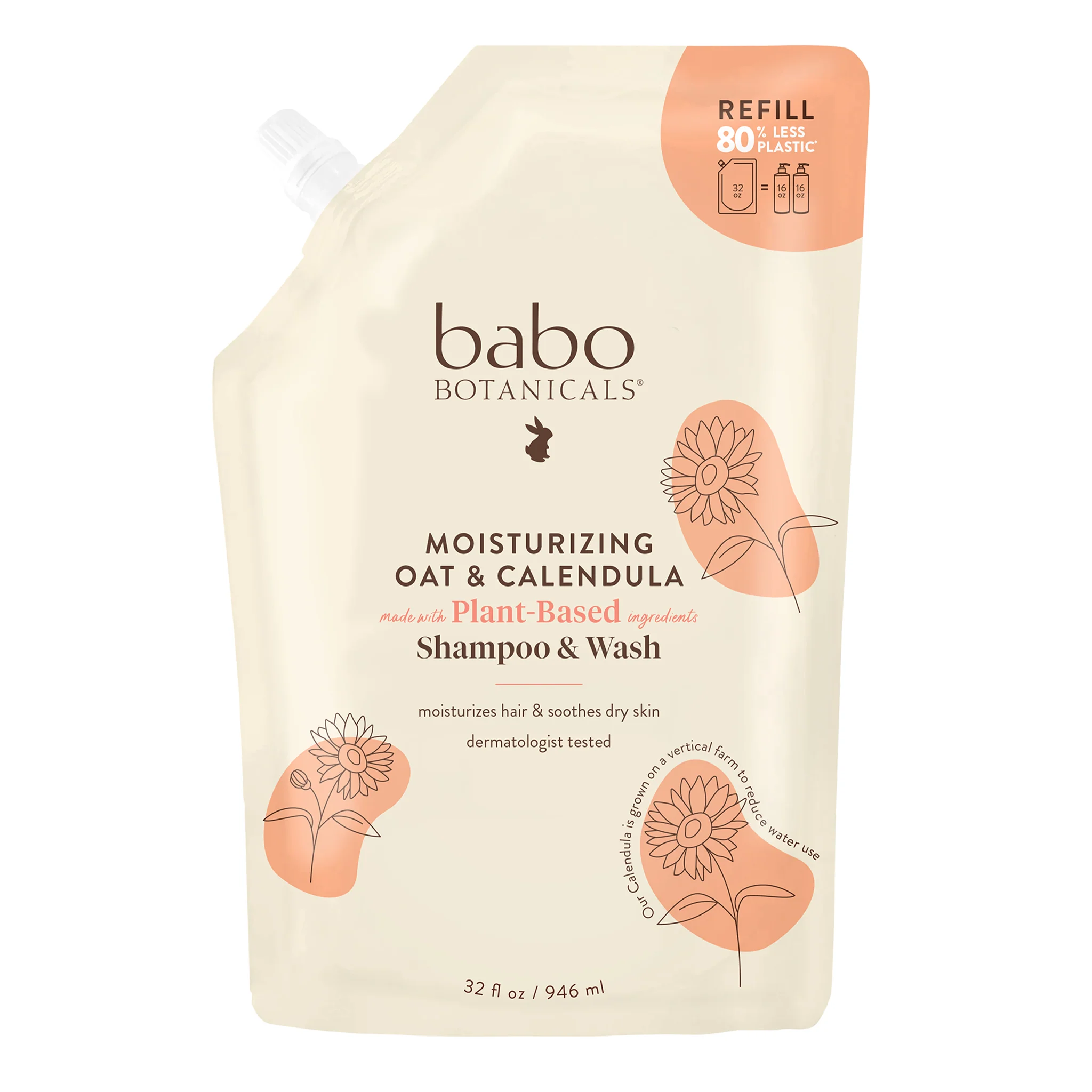 Moisturizing Oat & Calendula Shampoo & Wash - Image 3