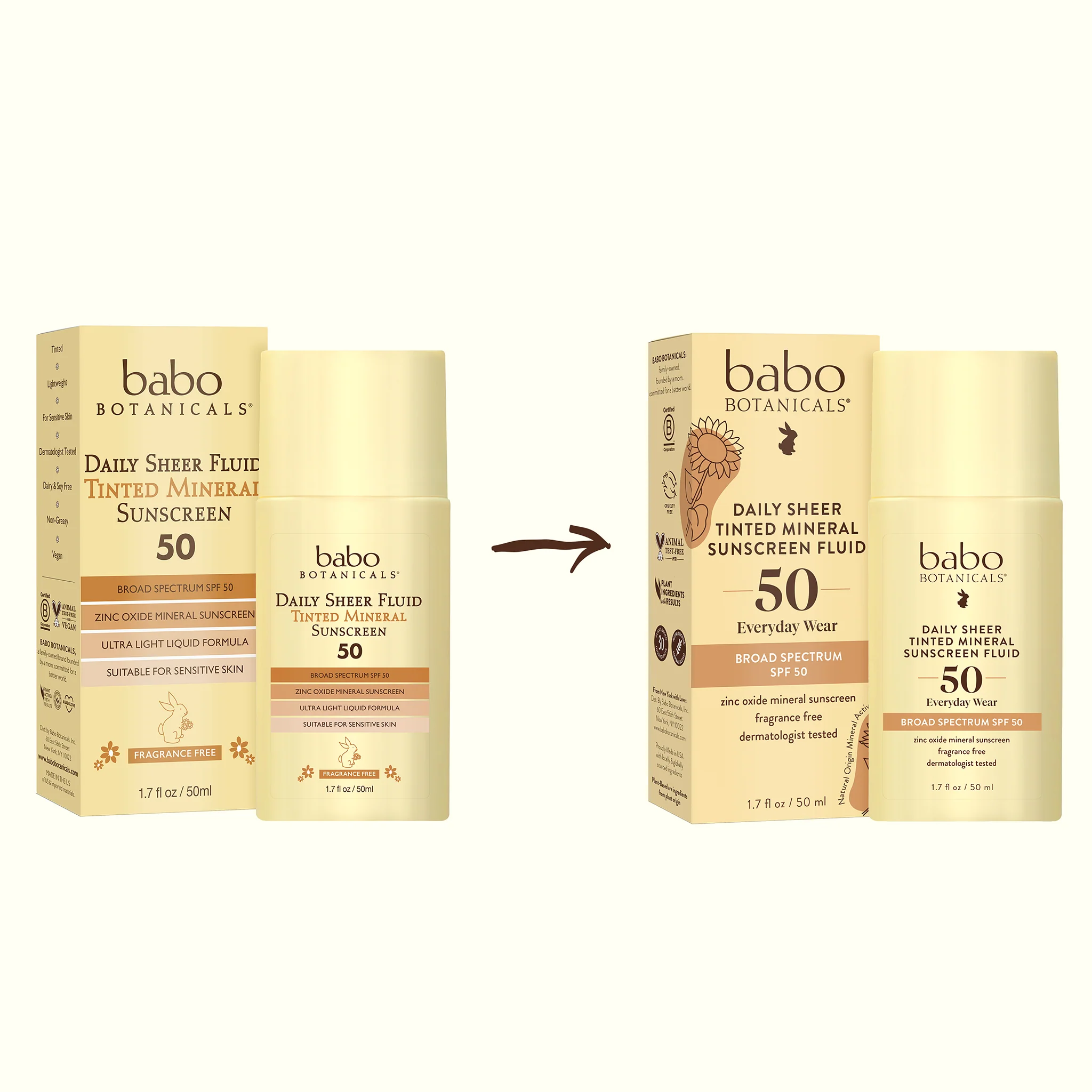 SPF50 Daily Sheer Fluid Tinted Mineral Sunscreen - Image 4