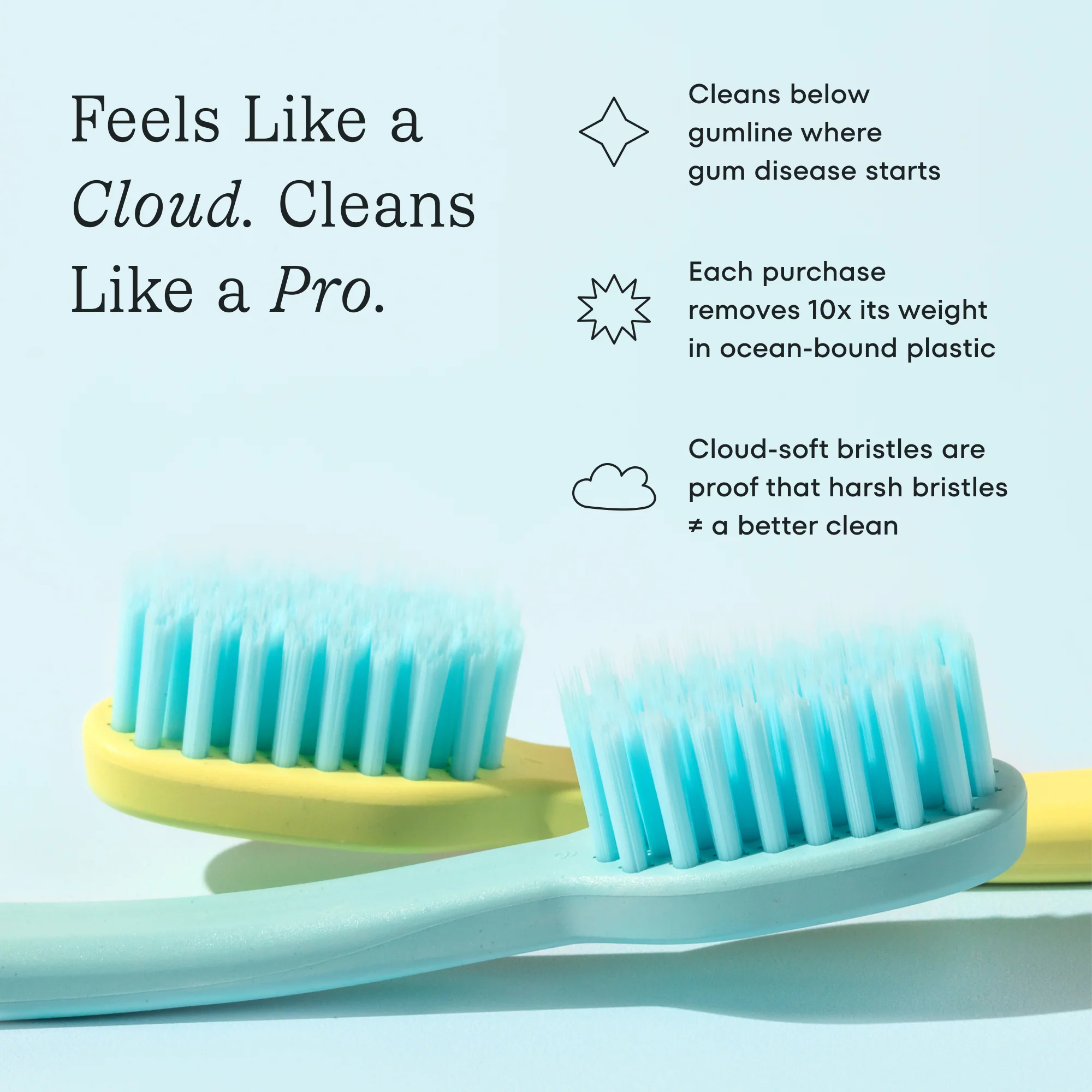 Cocolab Cocobrush Extra-Soft Toothbrush - Blue Bliss - Image 10