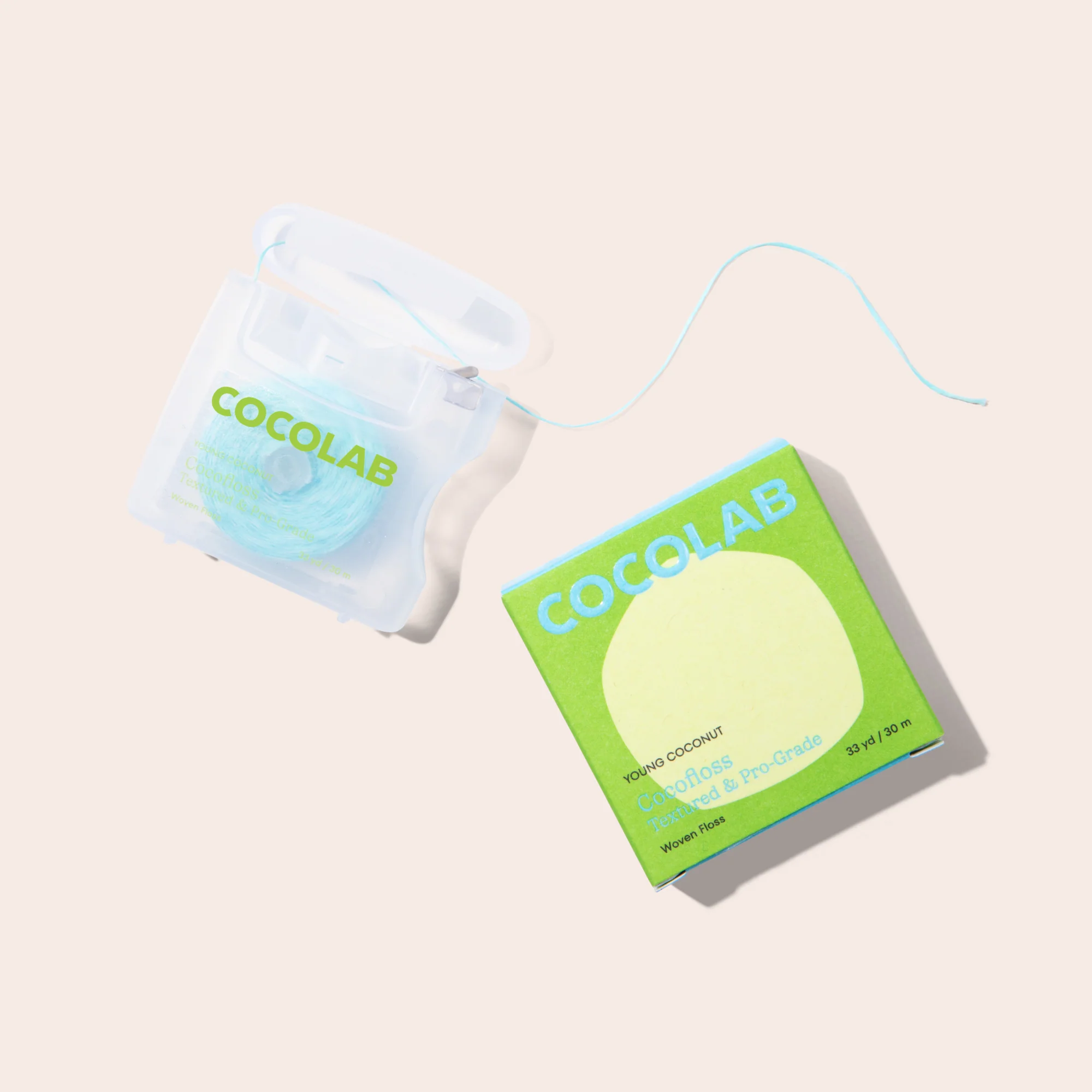 Cocolab Cocofloss Refillable Dental Floss 33 Yd - Young Coconut - Image 2