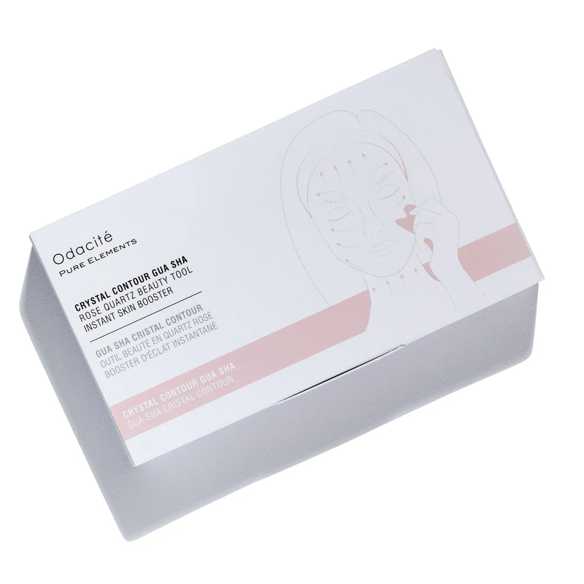 Crystal Contour Gua Sha Rose Quartz - Image 3