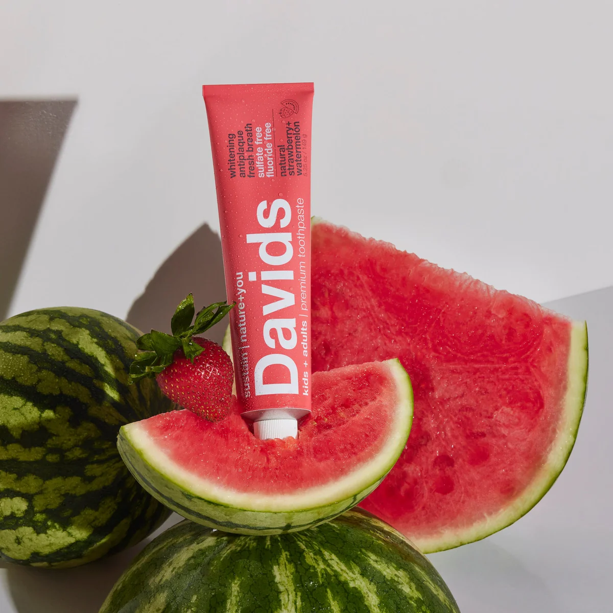 Davids Kids+Adults Strawberry+Watermelon toothpaste - Image 2