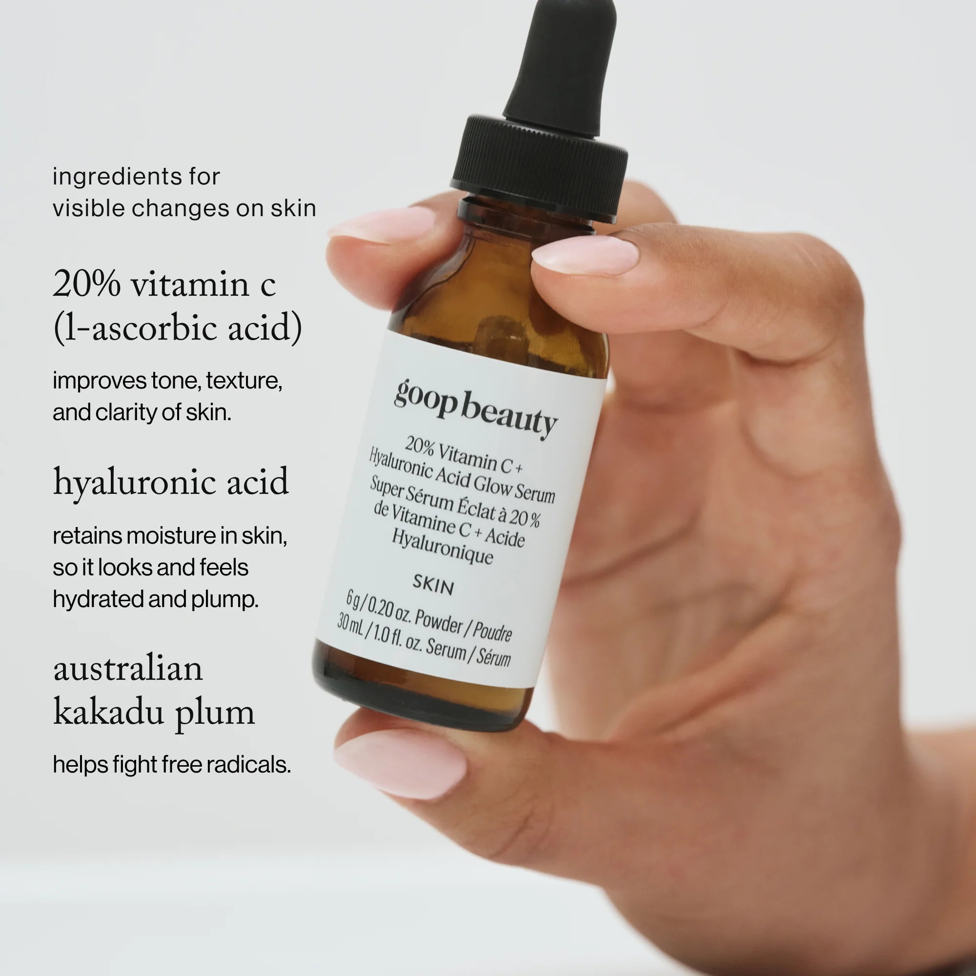GOOPGLOW 20% Vitamin C + Hyaluronic Acid Glow Serum - Image 6