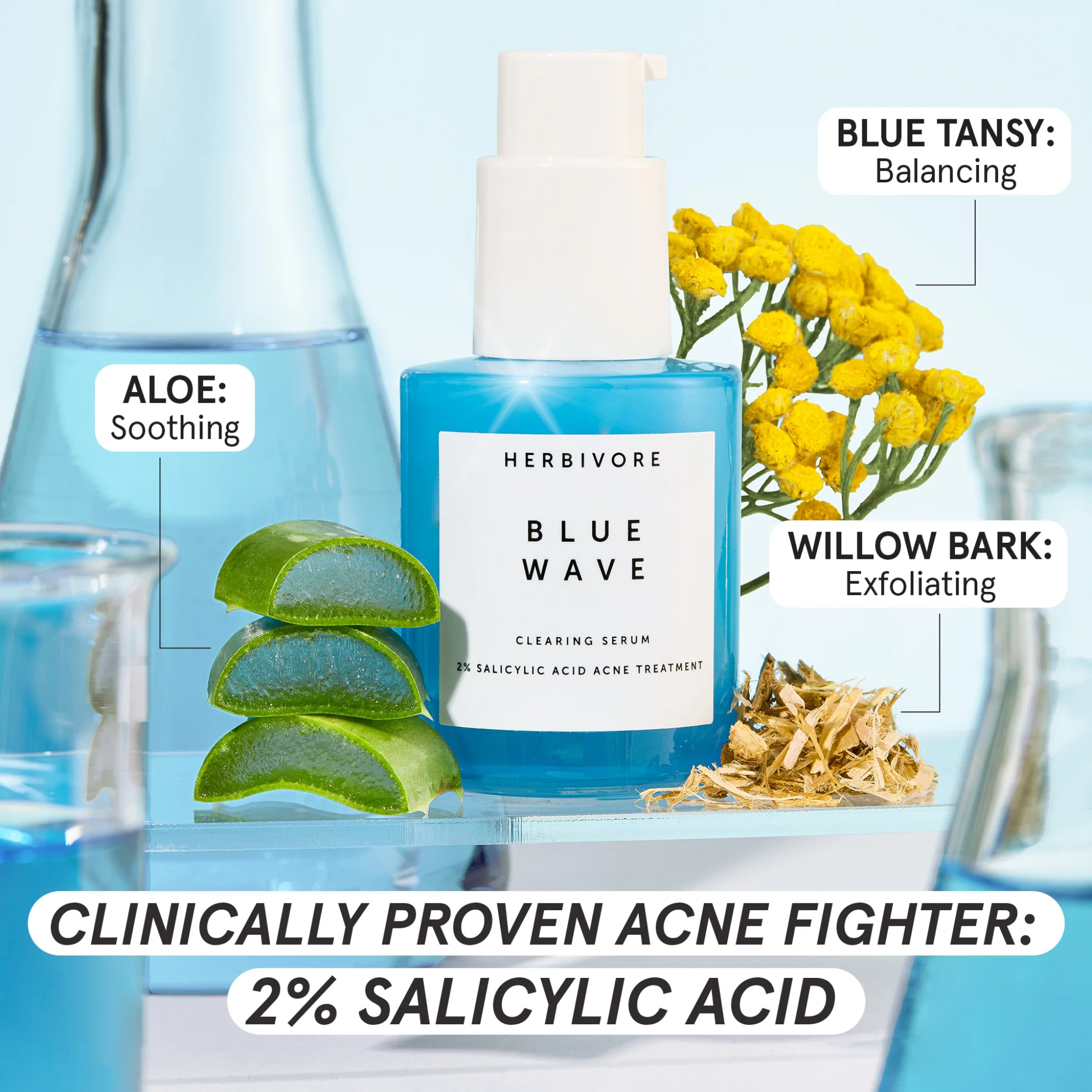 Blue Wave Clearing Serum - 2% Salicylic Acid Acne Treatment Serum - Image 4