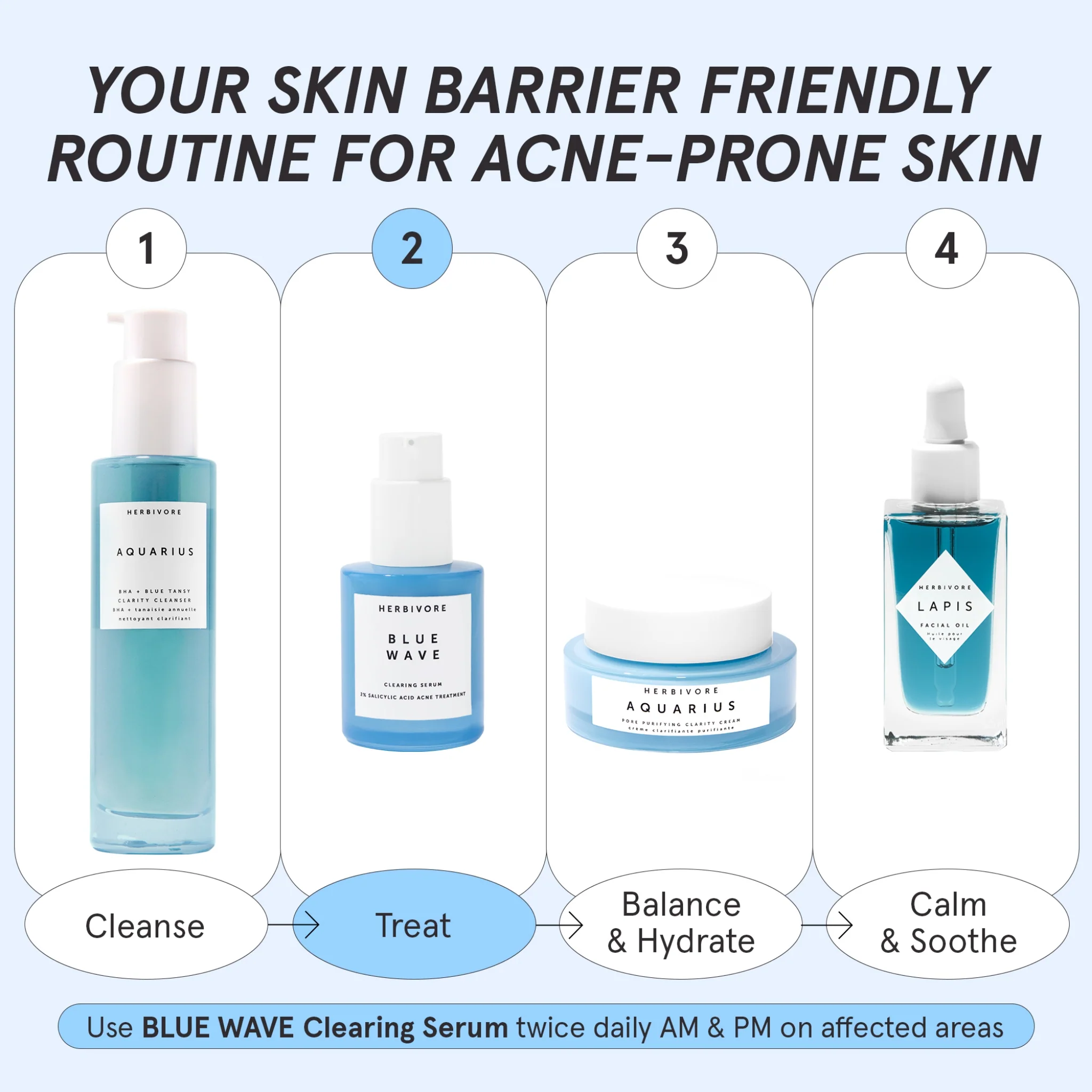 Blue Wave Clearing Serum - 2% Salicylic Acid Acne Treatment Serum - Image 5