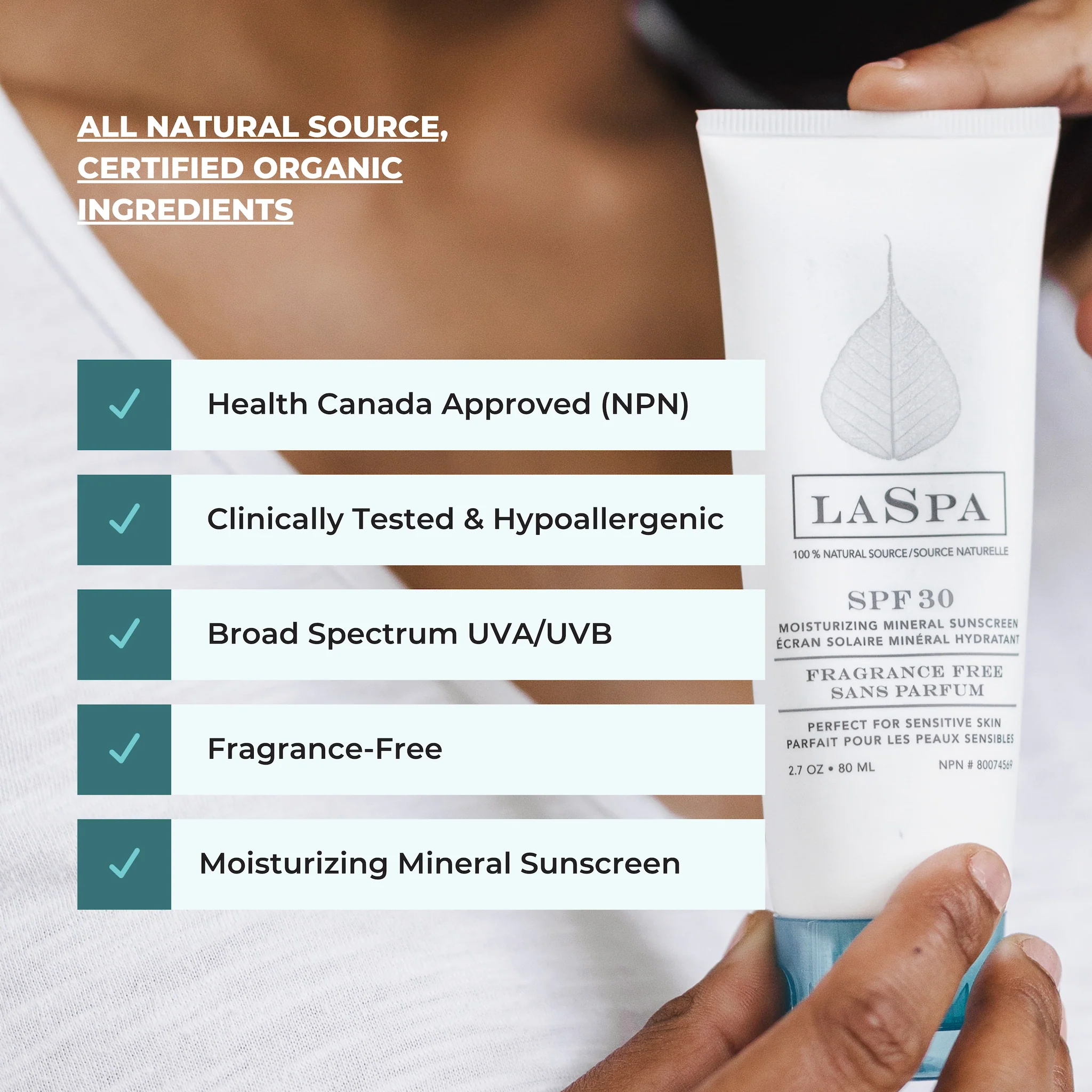 Moisturizing Mineral Sunscreen SPF 30 - Image 5
