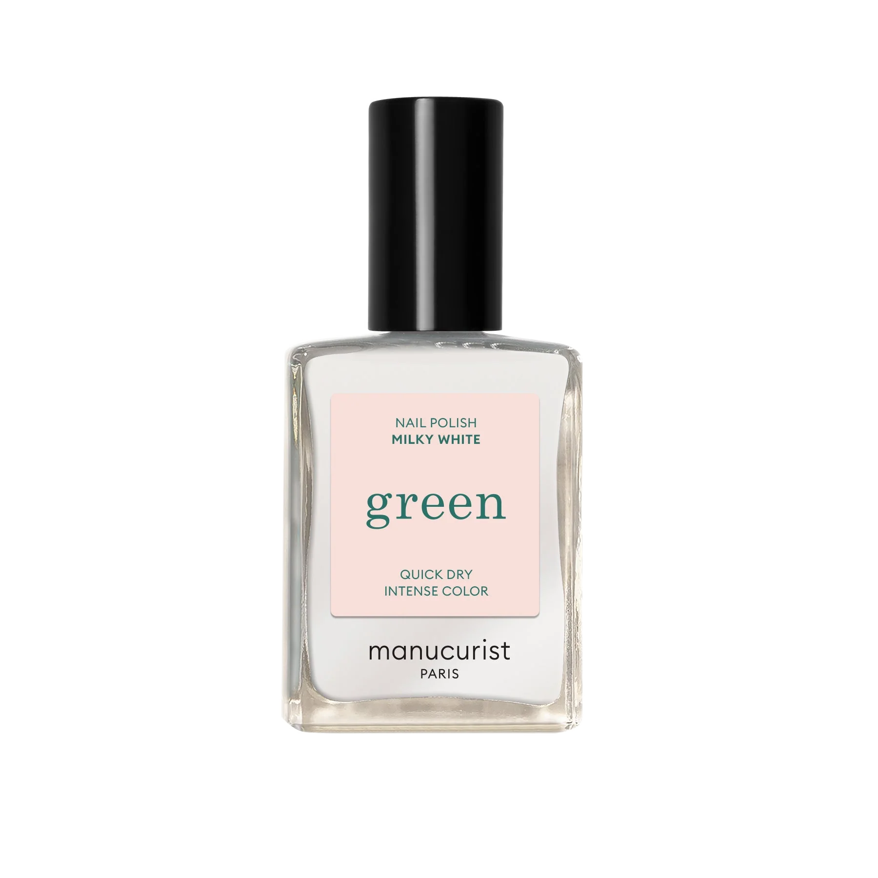 Green Nail Polish - Milky White