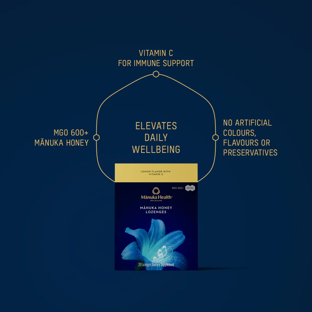 Mānuka Honey Lozenges, Lemon With Vitamin C - Image 3