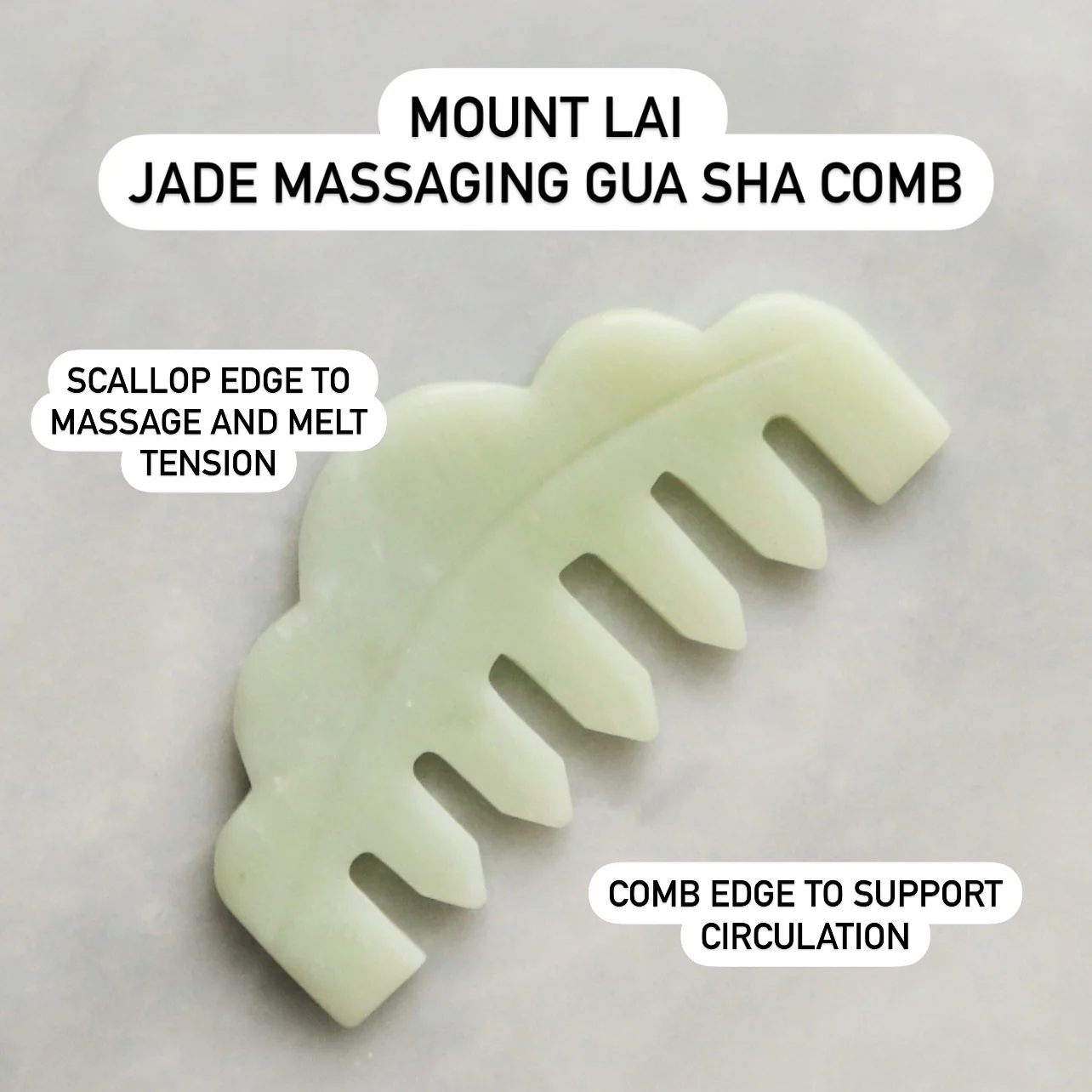 The Jade Massaging Gua Sha Comb - Image 3
