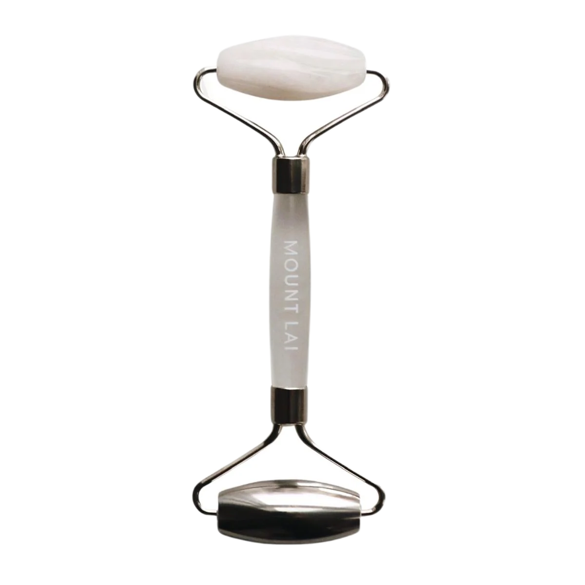 The Vitality Qi White Jade & Stainless Steel Dual Action Facial Roller