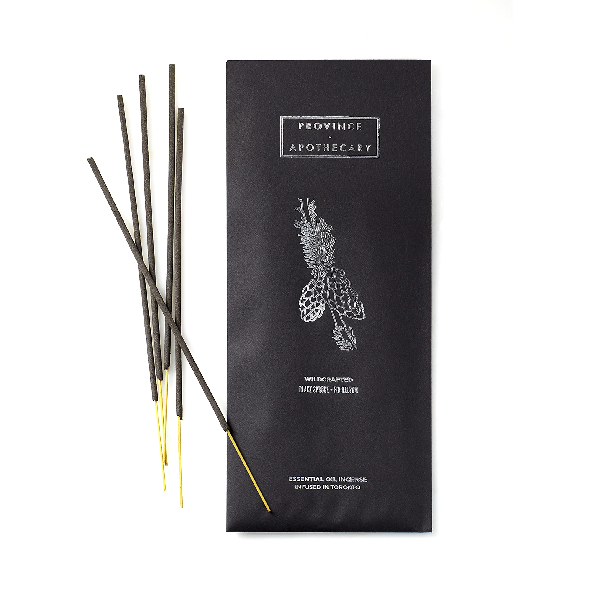 Black Spruce + Fir Balsam Essential Oil Incense - Image 2
