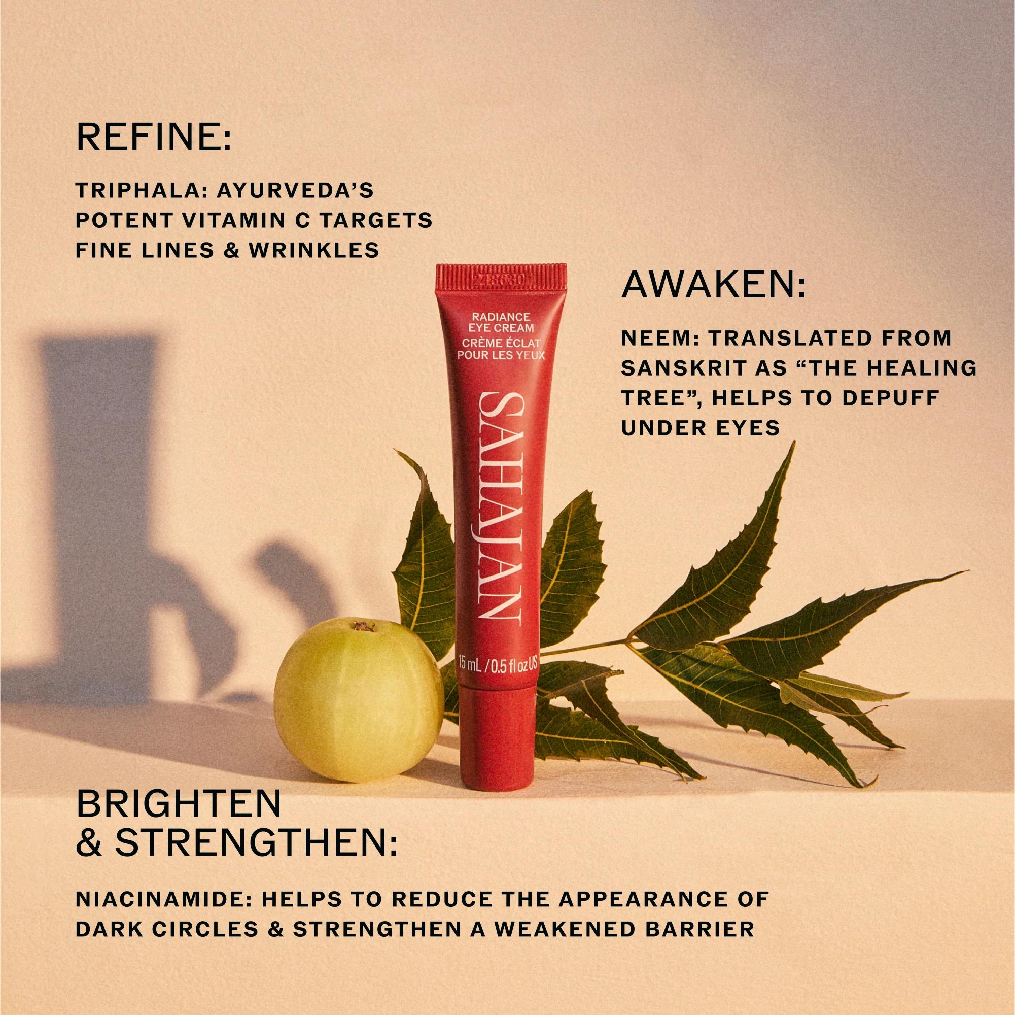 Radiance Eye Cream with Niacinamide, Vitamin C + Adaptogens - Image 4