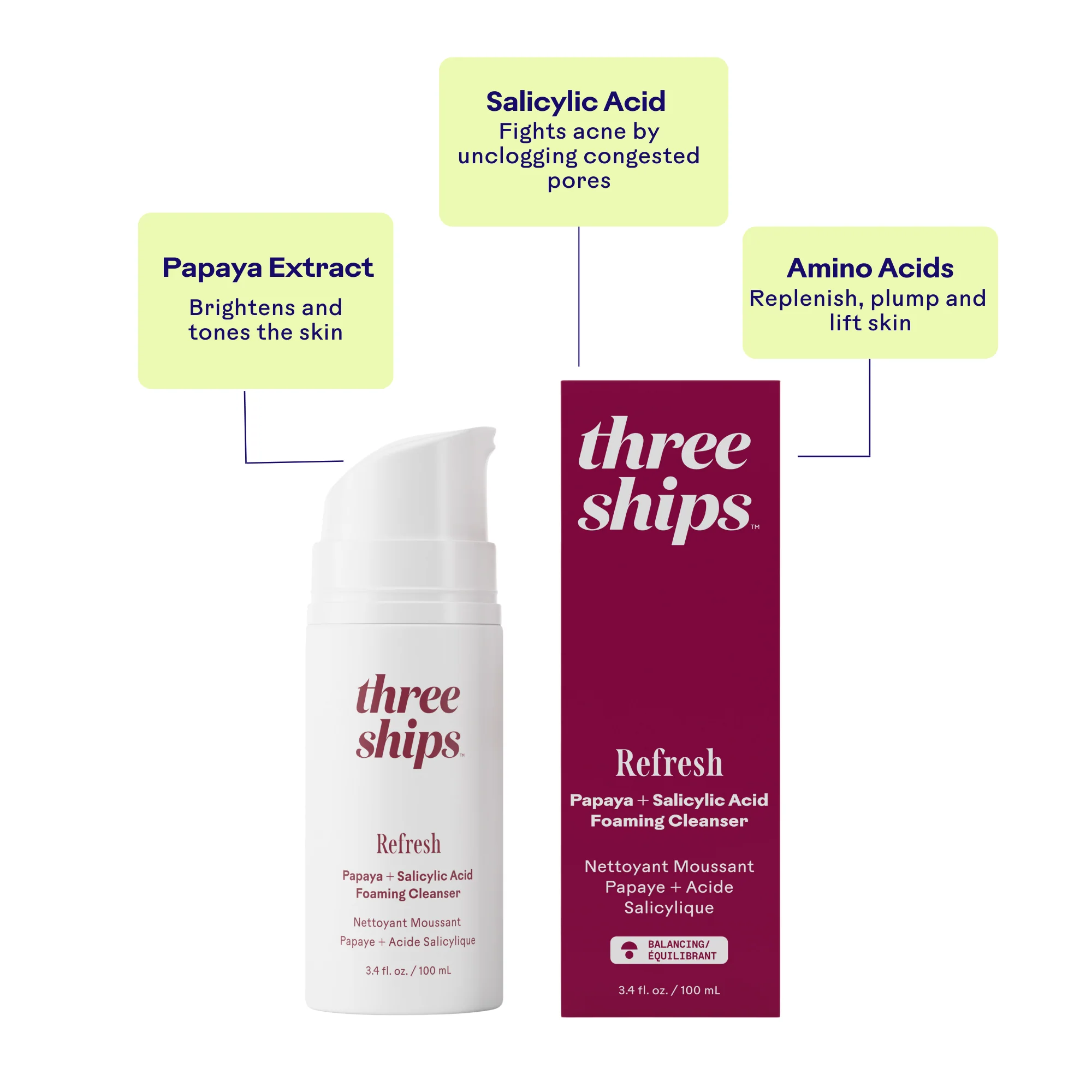 Refresh Papaya + Salicylic Acid Cleanser - Image 6