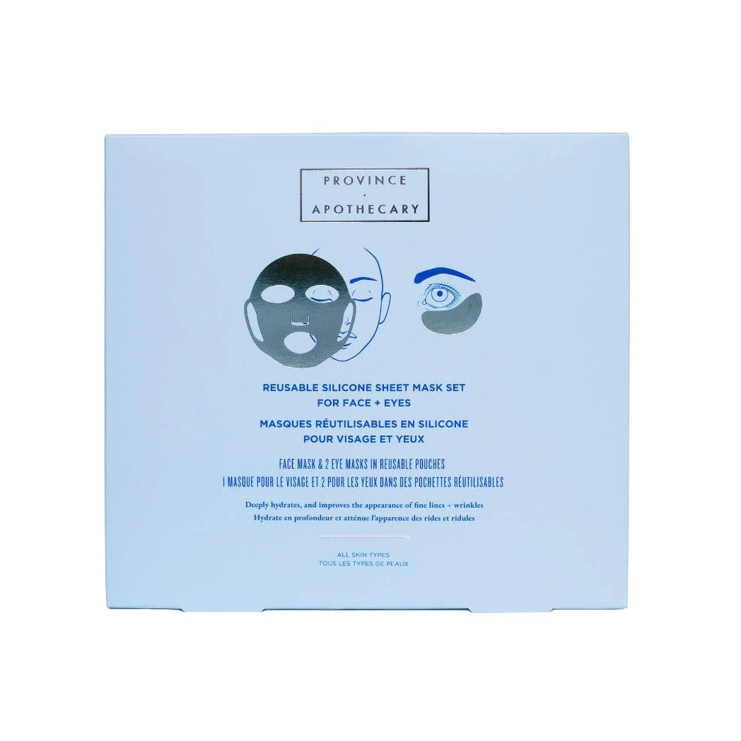 Reusable Silicone Sheet Mask Set For Eyes and Face - Image 5
