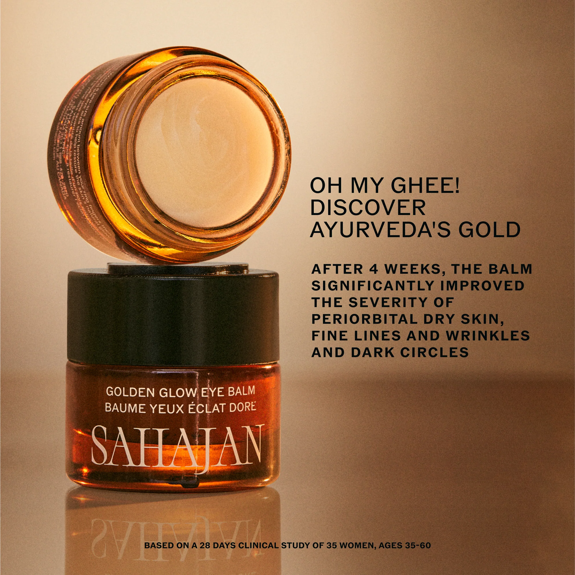 Golden Glow Eye Balm with Ghee, Eye Bright + Centella - Image 6