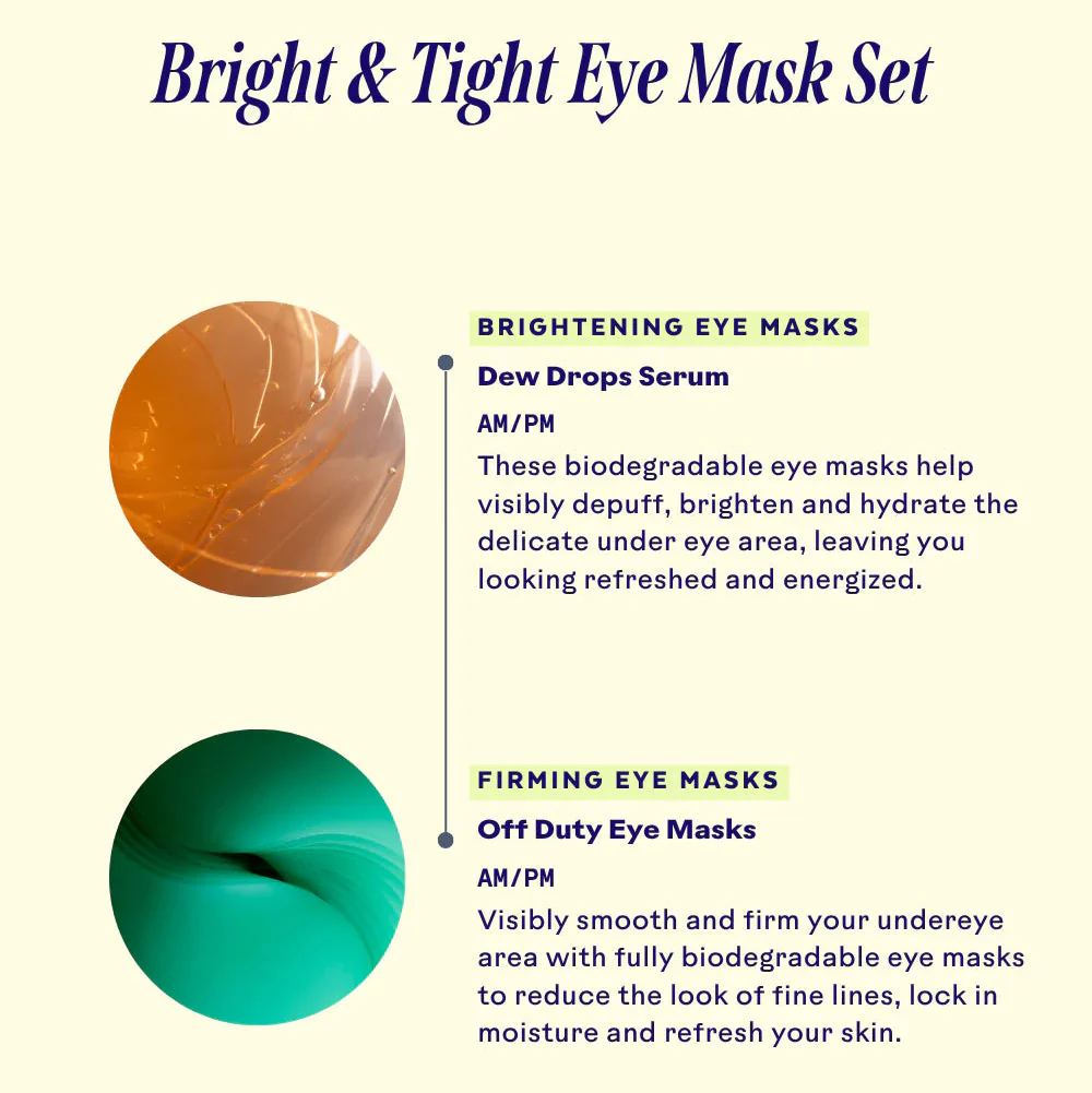 Bright & Tight Biodegradable Eye Mask Quartet - Image 2