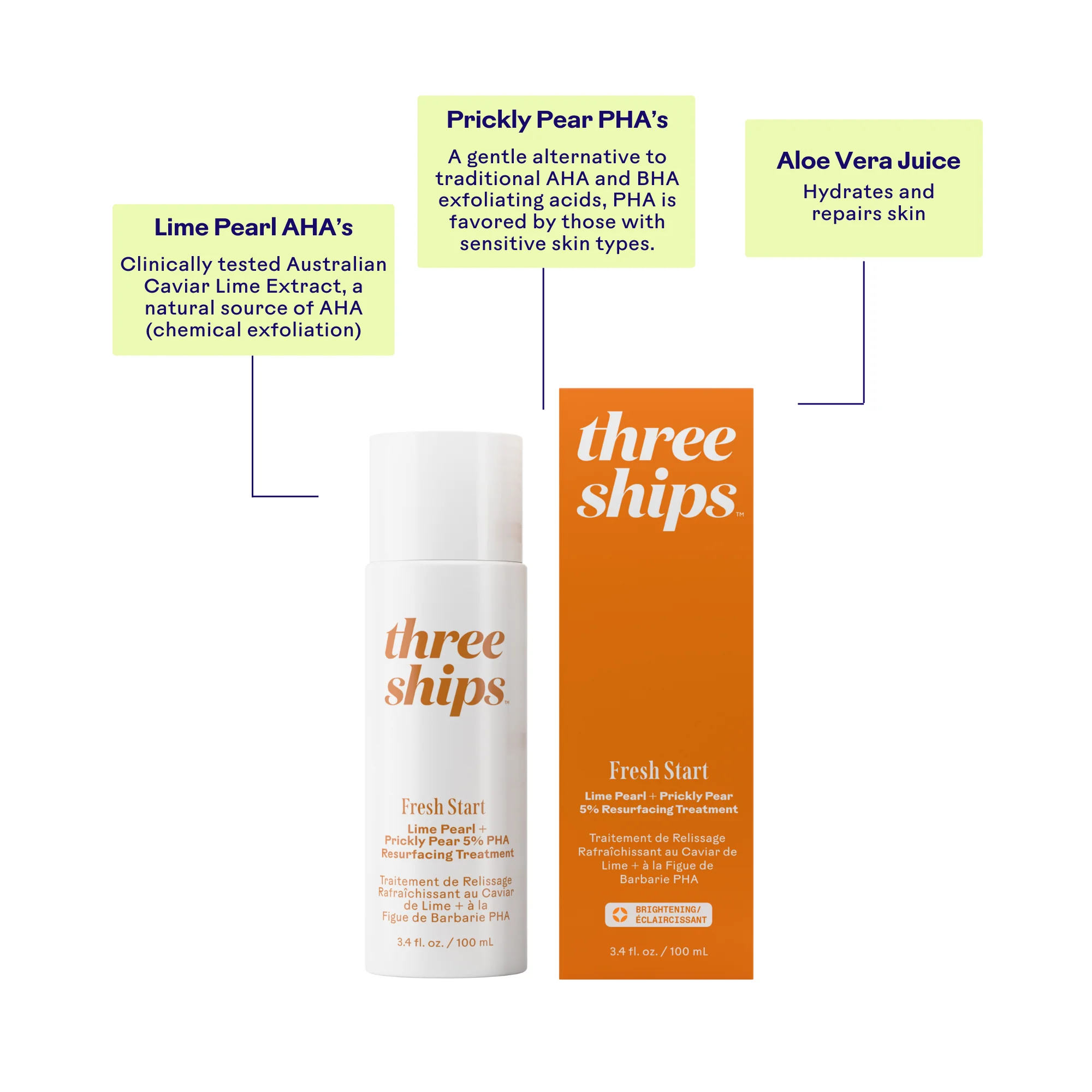 Fresh Start Lime Pearl + Prickly Pear 5% PHA Resurfacing Treatment - Image 7