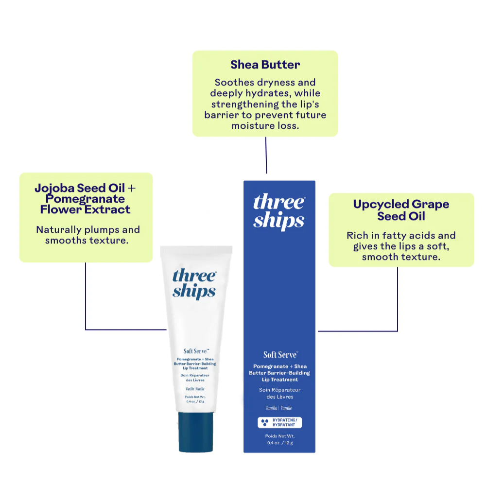 SoftServe™ Pomegranate + Shea Butter Barrier-Building Lip Treatment - Image 7