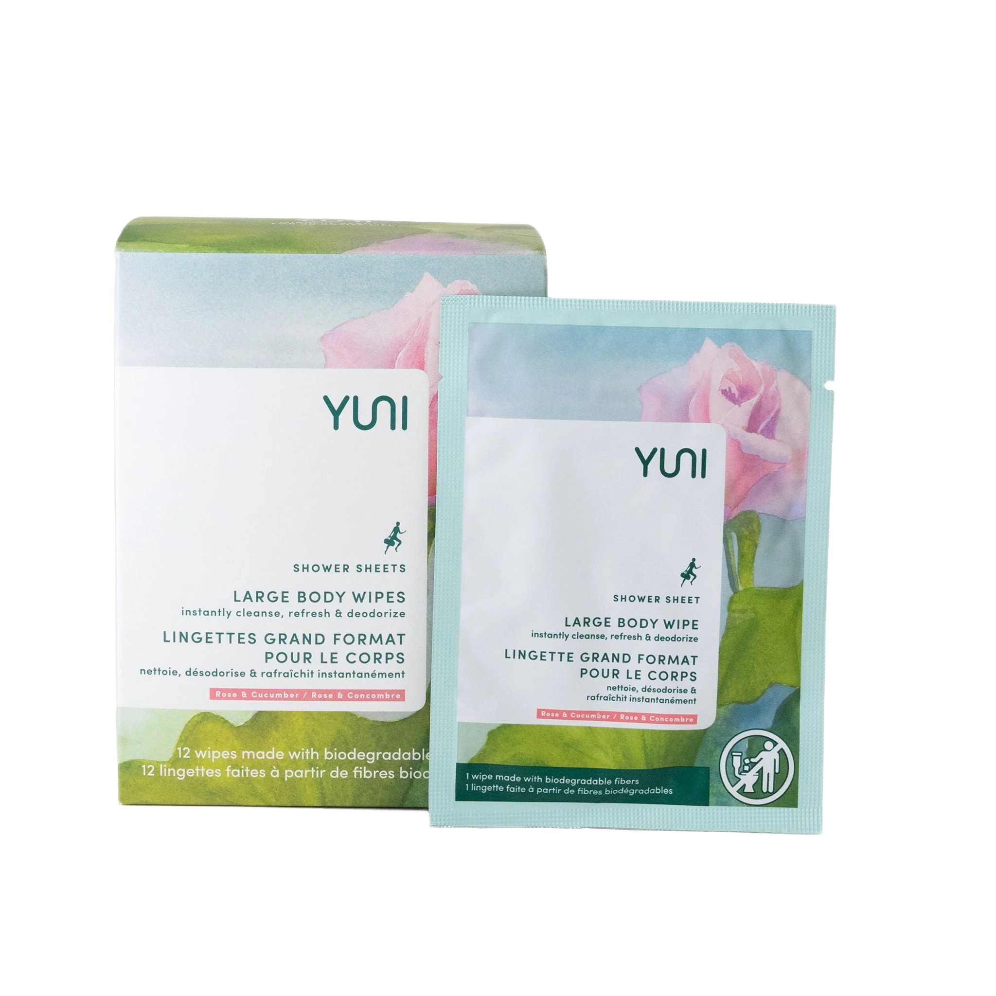 Shower Sheets - Rose Cucumber